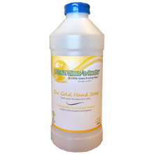 Load image into Gallery viewer, image of 1 lb eco gold hand soap powder bottle by worx clean and gentle brand