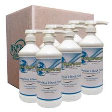 Load image into Gallery viewer, image of a case of 6 - 13 oz waterless hand soap bottle by worx clean and gentle brand