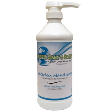 Load image into Gallery viewer, image of 13 oz waterless hand soap bottle by worx clean and gentle brand