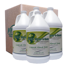 Load image into Gallery viewer, worx clean and gentle liquid hand soap picture of case of 4 1 gallon product