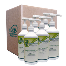 Load image into Gallery viewer, photo of a case of size 13 oz liquid hand soap from worx clean and gentle brand