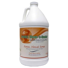 Load image into Gallery viewer, image of 1 gallon foam hand soap bottle by worx clean and gentle brand